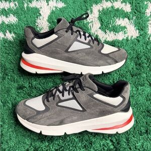 Under Armour Gray and Red Athletic Shoes